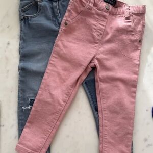 SOURIS MINI TWO PAIRS OF JEANS size 2-3 Y 86-91cm